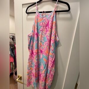 Lilly Pulitzer Pink and Blue Floral Dress